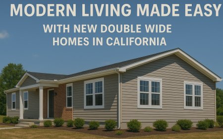 Modern Living Made Easy with New Double Wide Homes in California